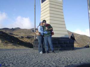 MI ANGEL BELLO Y YO EN PICO EL AGUILA MERIDA