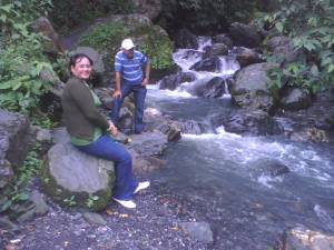 Mami y Papi en el rio "EL BLANQUITO" en Sanare-Barquisimeto