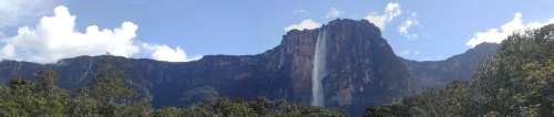 The Auyantepuy and Angel Falls panoramic view
