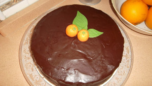 Torta de Naranja con Chocolate