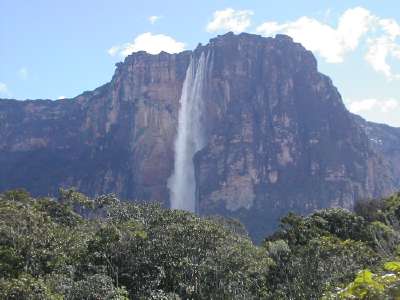 Angel falls seen from the Island ''Ratn'' (Mouse)