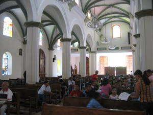 Interior de la iglesa