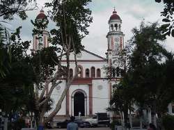 Church of Santa Catalina de Sena in front of plaza Colon
