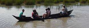 A canoa en el ro de Agua