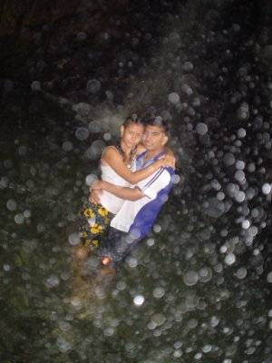 M.Fernanda y F.Chancay desde la cueva de Cubiro Edo Lara