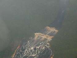Aerial view of Mayupa rapids