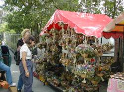 Selling flowers
