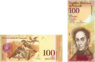 Billete de 100 bolívares