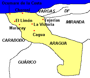 Ciudades de Aragua en Venezuela