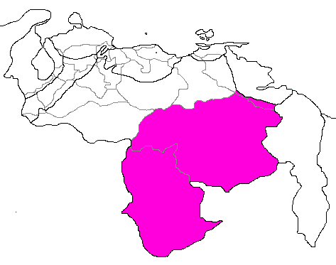 Mapa del Sur del orinoco