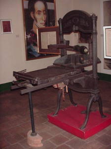 Der Drucker des Orinoko Kuriers in Ciudad Bolívar